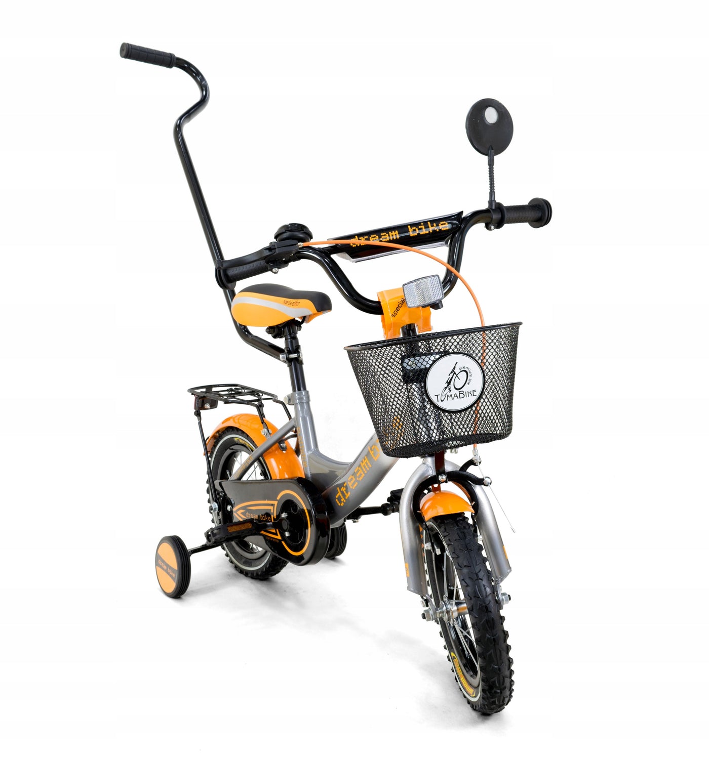 Vikiškas dviratis Tomabike pilka orandzine
