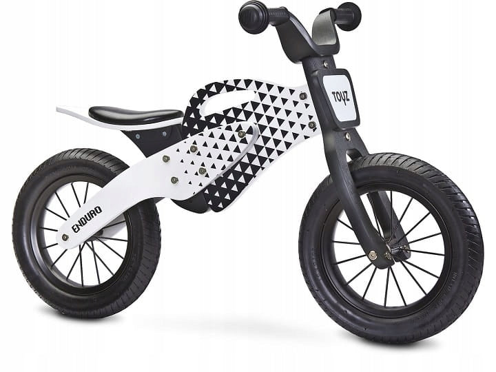 Balansinis dviratukas Toyz Enduro juoda balta