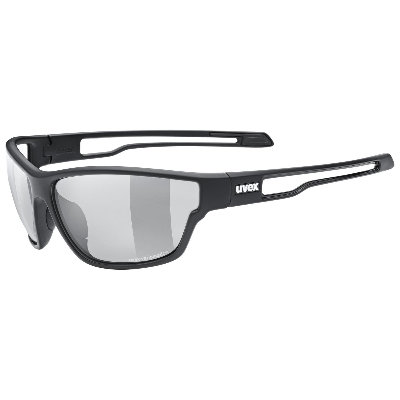 Akiniai Uvex Sportstyle 806 Variomatic black mat / smoke