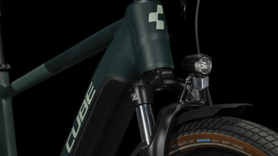 Elektrinis dviratis Cube Touring Hybrid ONE 500 darkgreen'n'green 2023