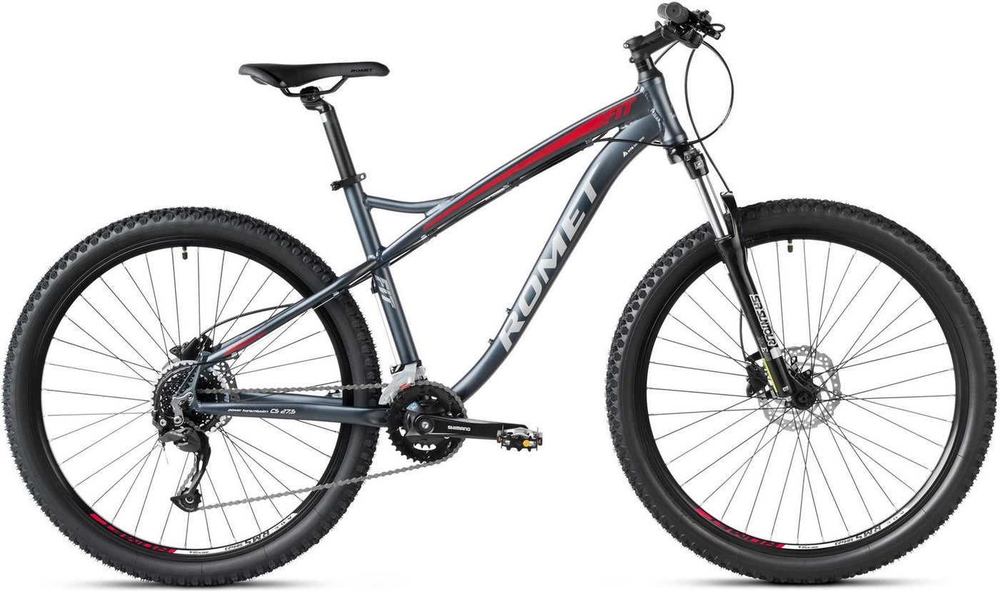 Dviratis Romet Rambler FIT 27.5" 2023 black-red-18" / L