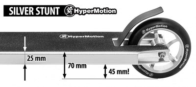 Paspirtukas HyperMotion Evo Stunt silver