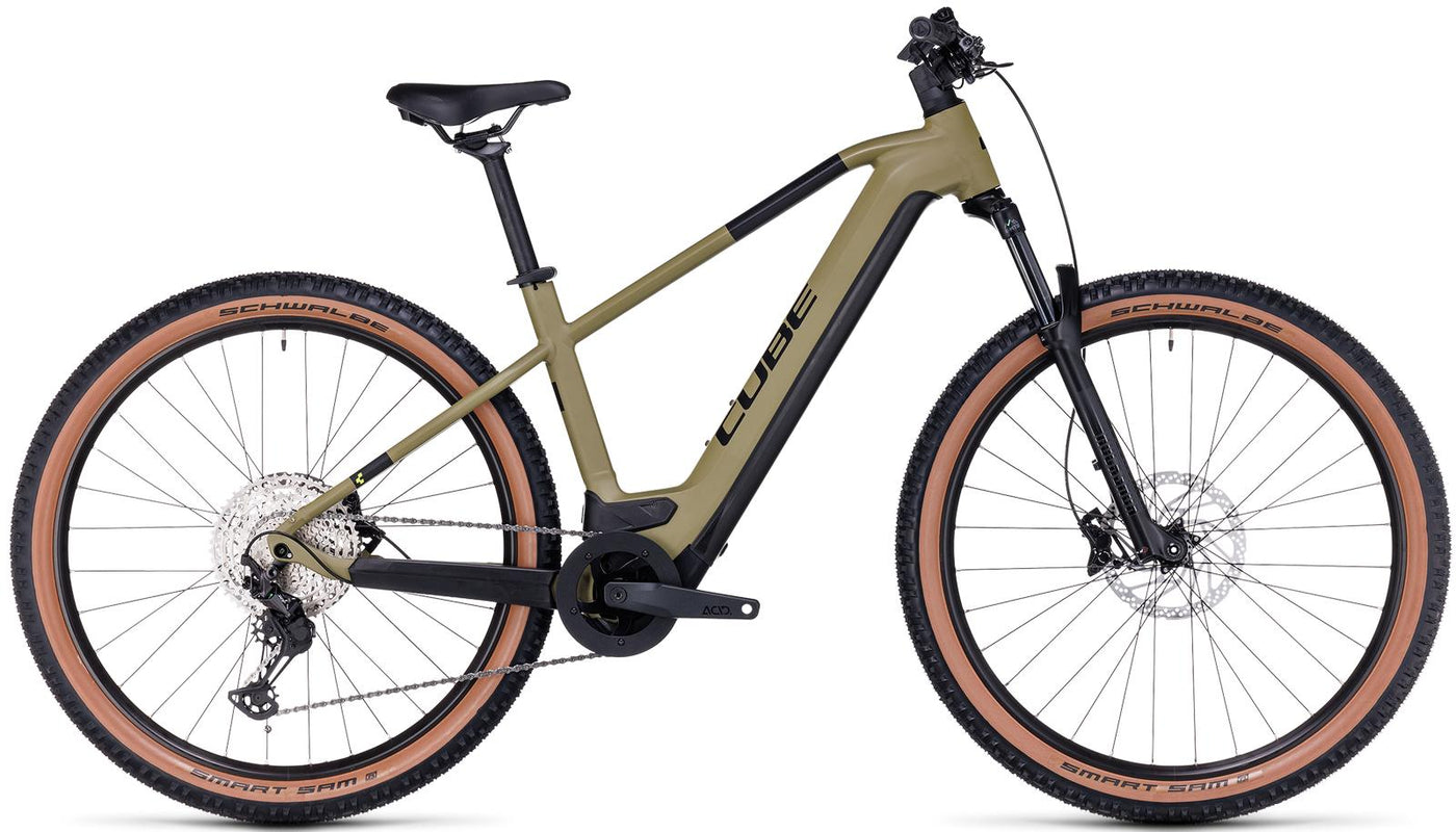 Elektrinis dviratis Cube Reaction Hybrid Race 750 29 olive'n'green 2023-21" / 29 / XL