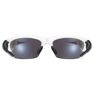 Akiniai Uvex Blaze III white black mat / mirror blue