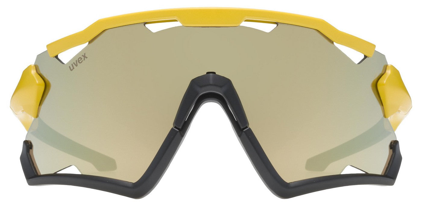 Dviratininko akiniai Uvex sportstyle 228 sunbee black matt / mirror yellow