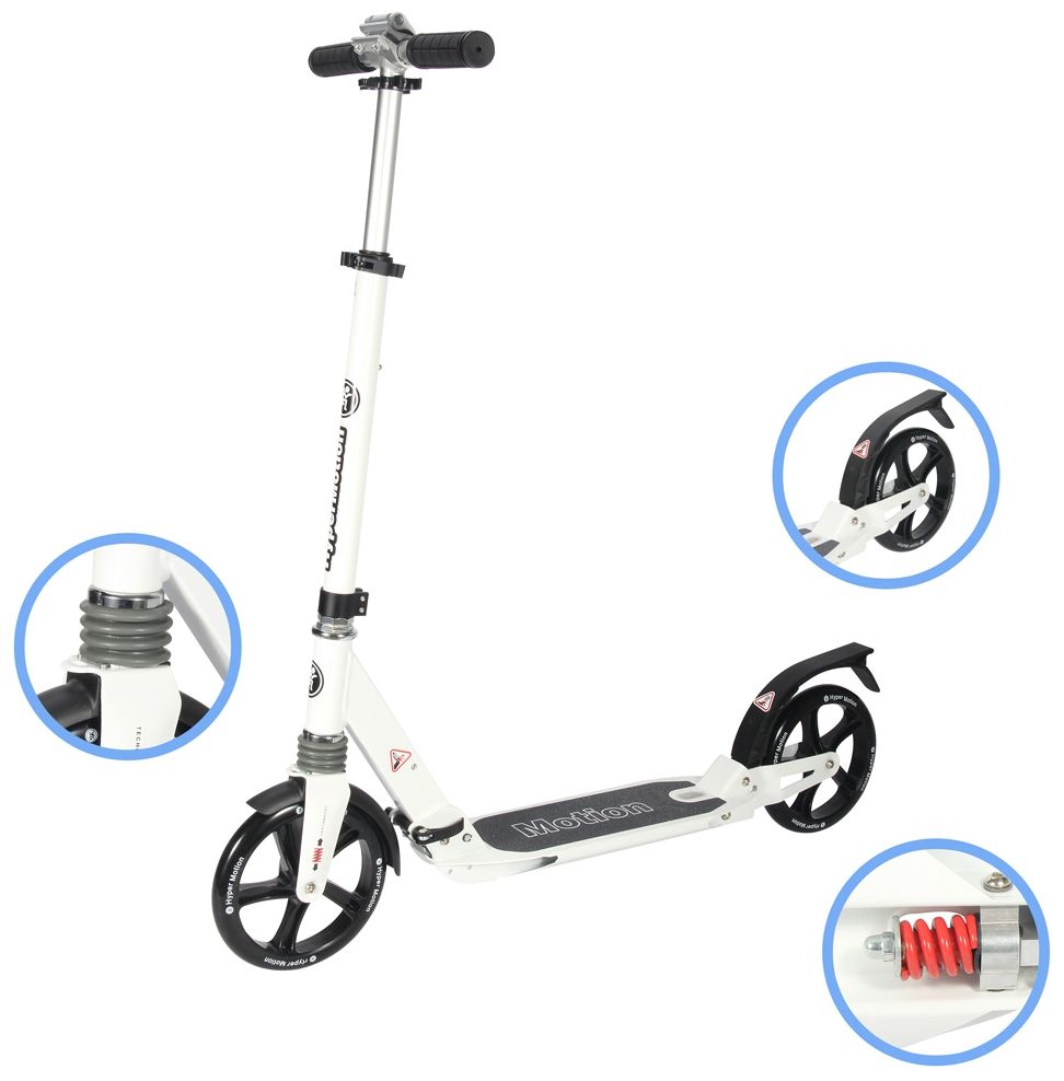 Paspirtukas HyperMotion Dragster white