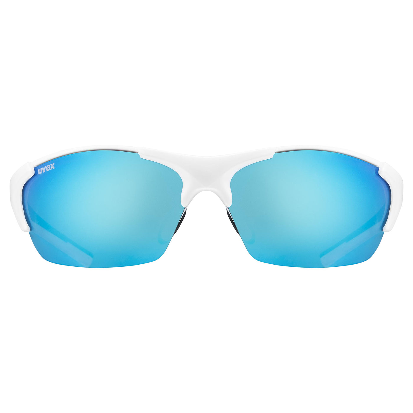 Akiniai Uvex Blaze III white black mat / mirror blue