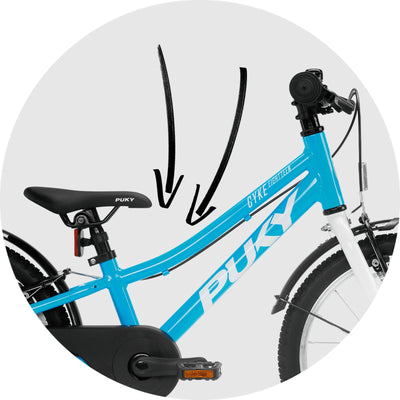 Dviratis PUKY CYKE 18-1 Alu Freewheel freshblue-white