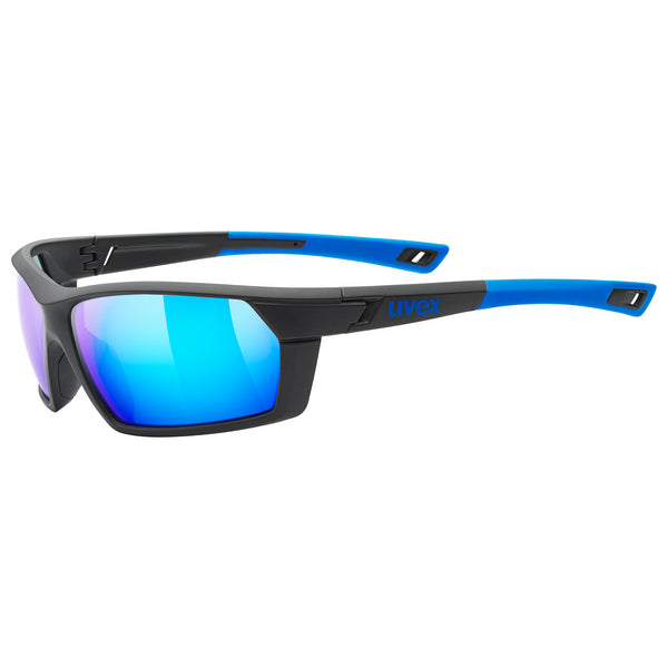Akiniai Uvex Sportstyle 225 black blue mat
