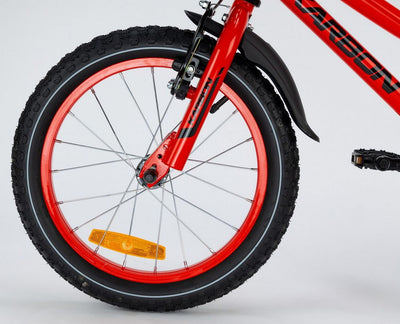 Dviratis Karbon Rocket ALU 16 red-black