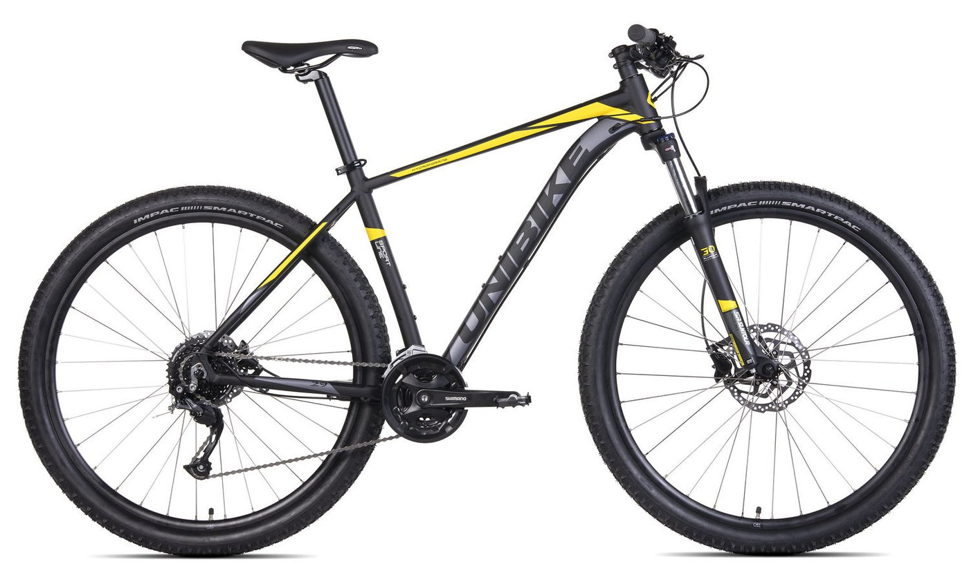 Dviratis UNIBIKE Shadow 29 2022 black-yellow-17"