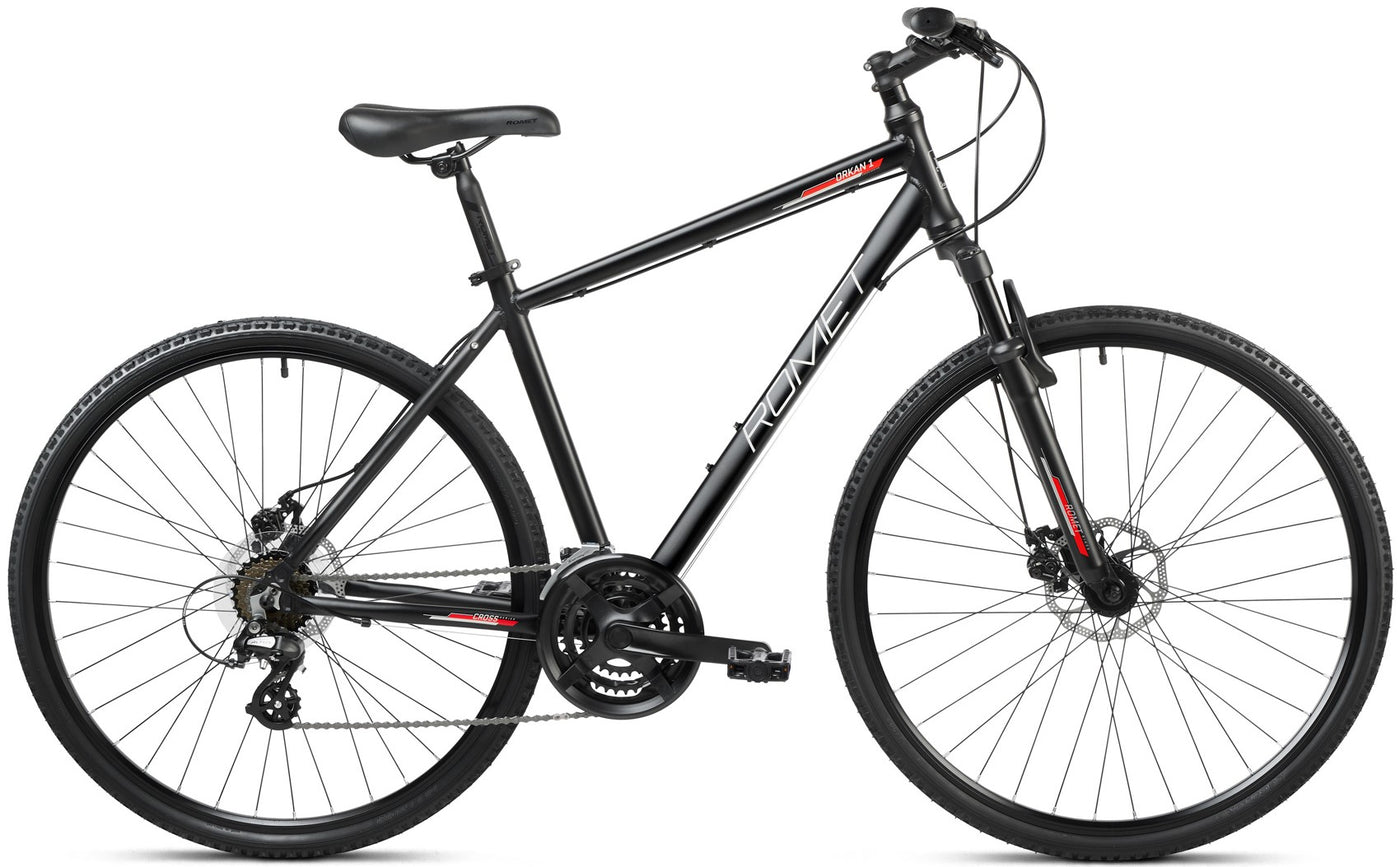 Dviratis Romet Orkan 1 M 28" 2023 black-red-19" / L