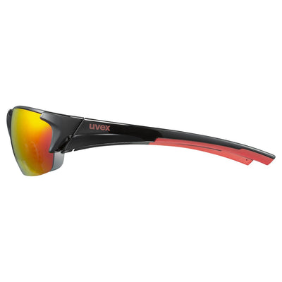 Akiniai Uvex blaze III black red / mirror red