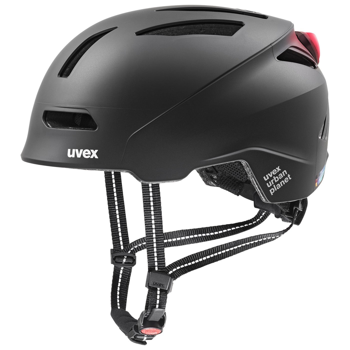 Šalmas Uvex urban planet LED black matt-58-61CM