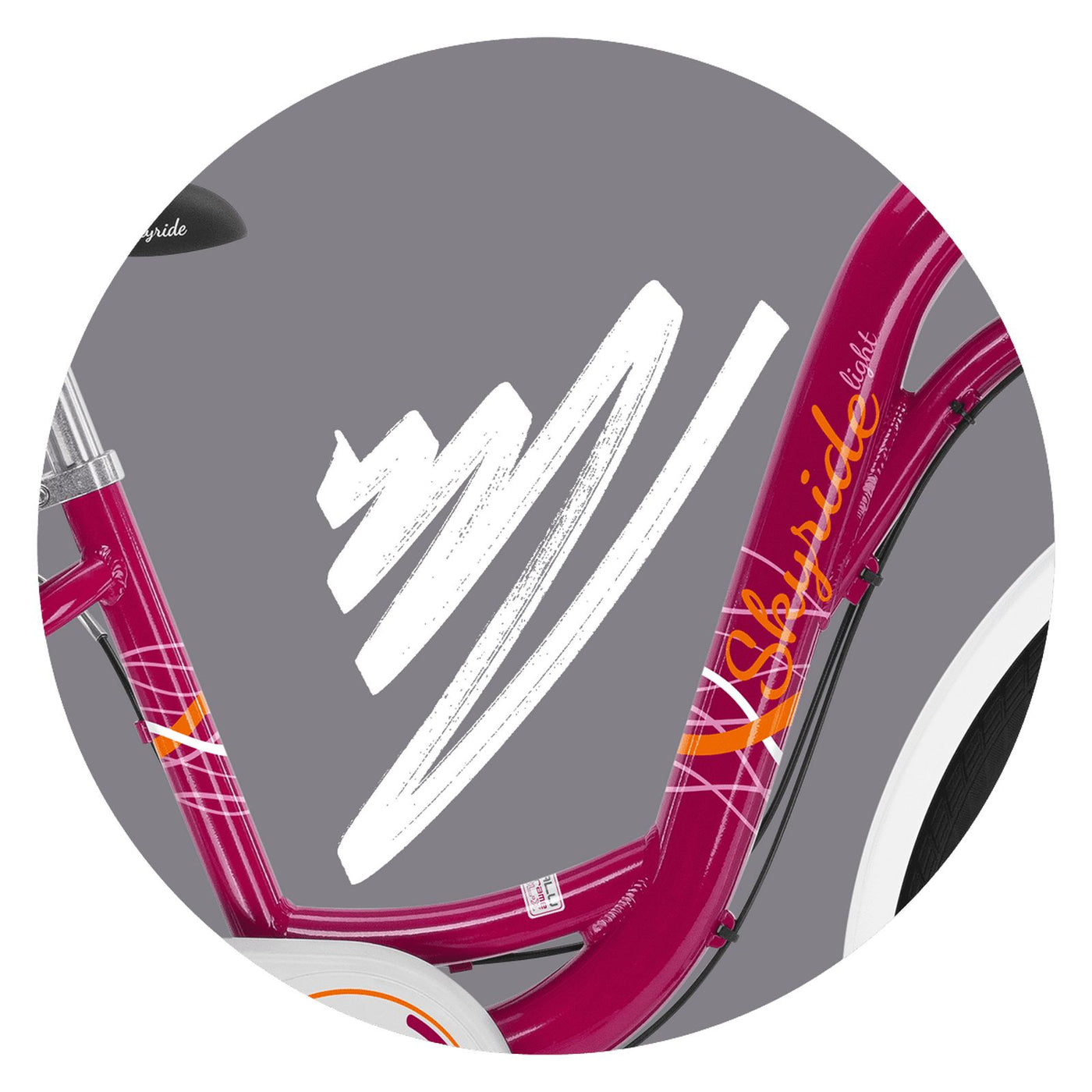 Dviratis PUKY Skyride 24-7 Alu Light berry