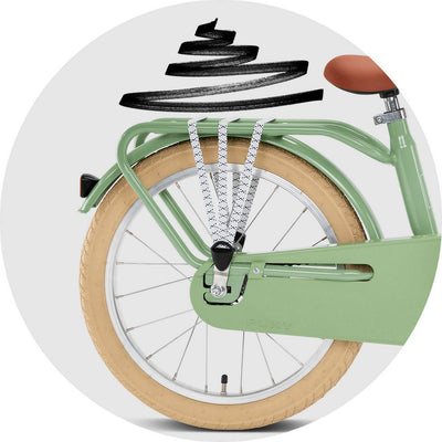 Dviratis PUKY Steel Classic 18 retro-green