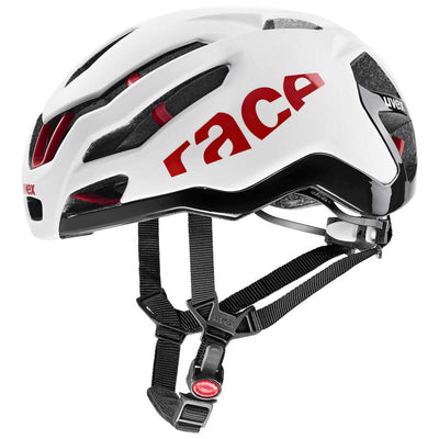 Šalmas Uvex Race 9 white-red-53-57CM