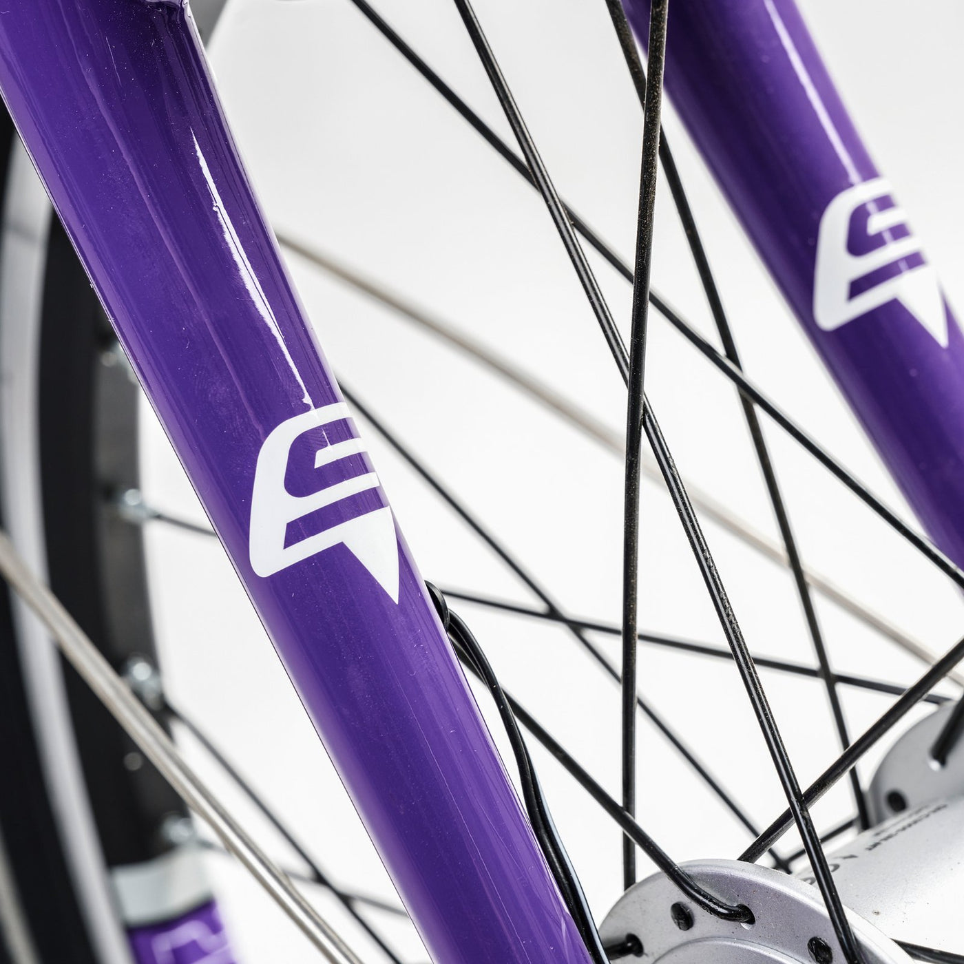 Dviratis S'COOL chiX twin 20" 3-speed Aluminium white-purple