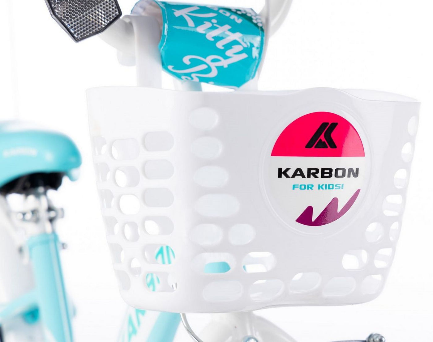 Dviratis Karbon Kitty 16 turquoise-white