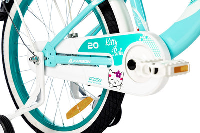 Dviratis Karbon Kitty 20 turquoise-white