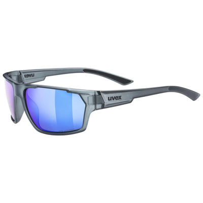 Akiniai Uvex Sportstyle 233 P smoke mat / mirror blue