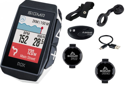 Dviračio kompiuteris SIGMA ROX 11.1 Evo GPS White Sensor Set