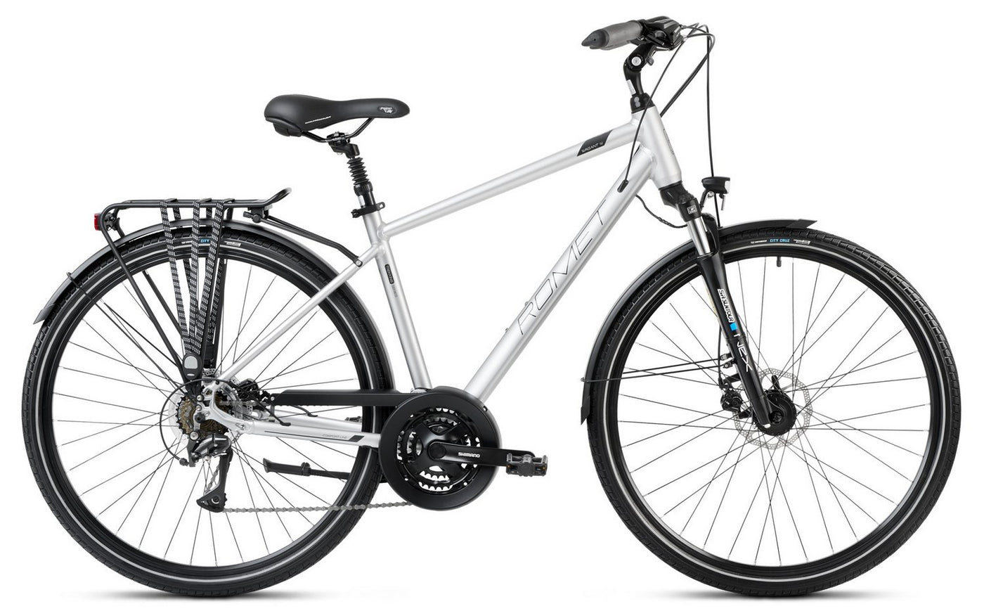Dviratis Romet Wagant 4 2024 silver-black XL