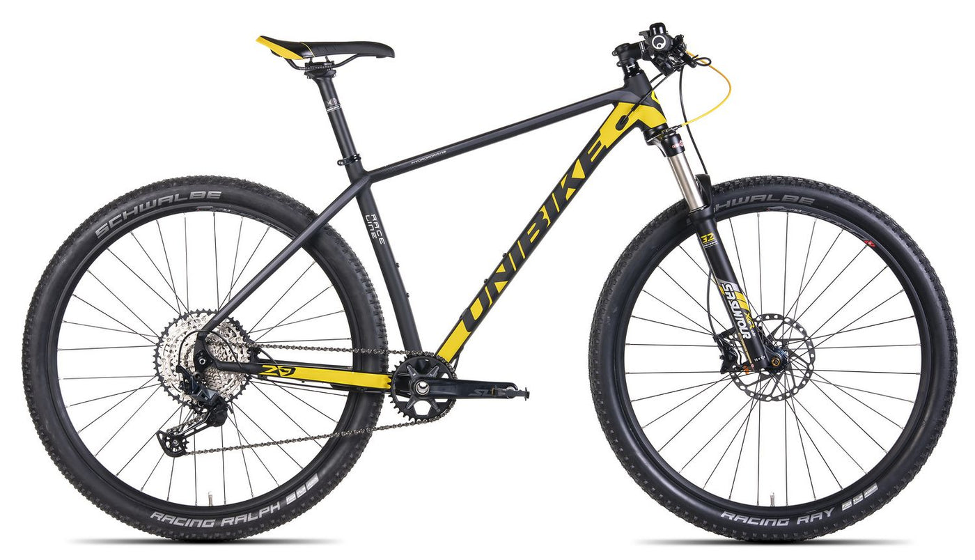 Dviratis UNIBIKE Flite 29 2022 black-yellow-21"