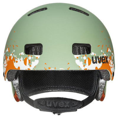 Šalmas Uvex Kid 3 cc moss green-sand mat-51-55CM