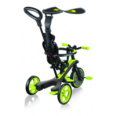 Globber triratukas Explorer Trike 4in1 žalias