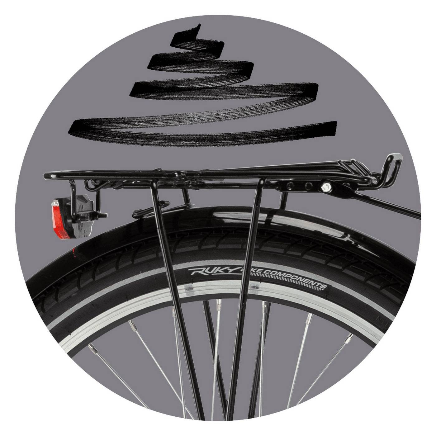 Dviratis PUKY Cyke 20-3 Alu black