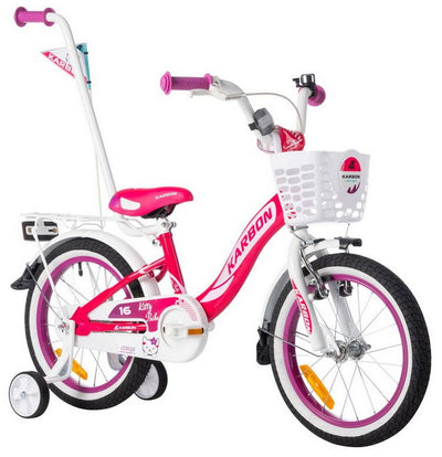 Dviratis Karbon Kitty 16 pink-white