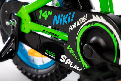 Dviratis Karbon Niki 14 green-blue