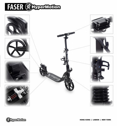 Paspirtukas HyperMotion Faser white