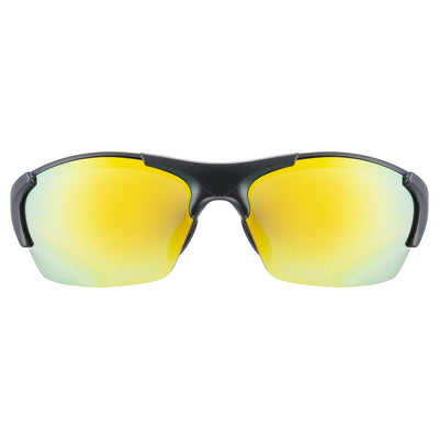 Akiniai Uvex Blaze III black mat yellow / mirror yellow