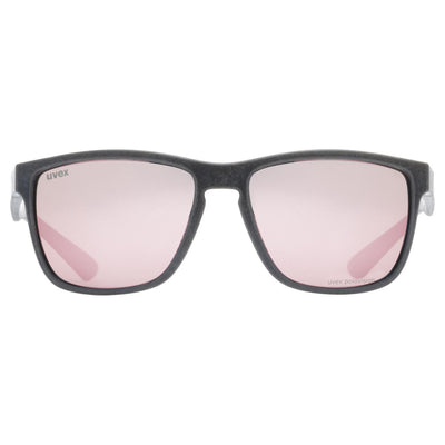 Akiniai Uvex lgl ocean 2 P black mat / mirror rose
