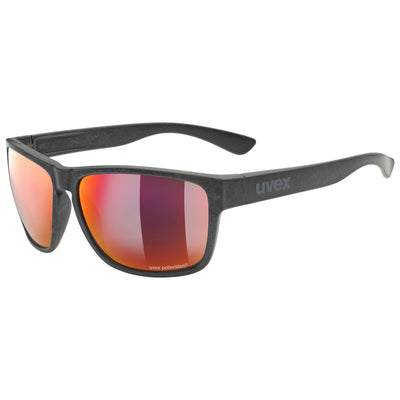 Akiniai Uvex lgl ocean P black mat / mirror red