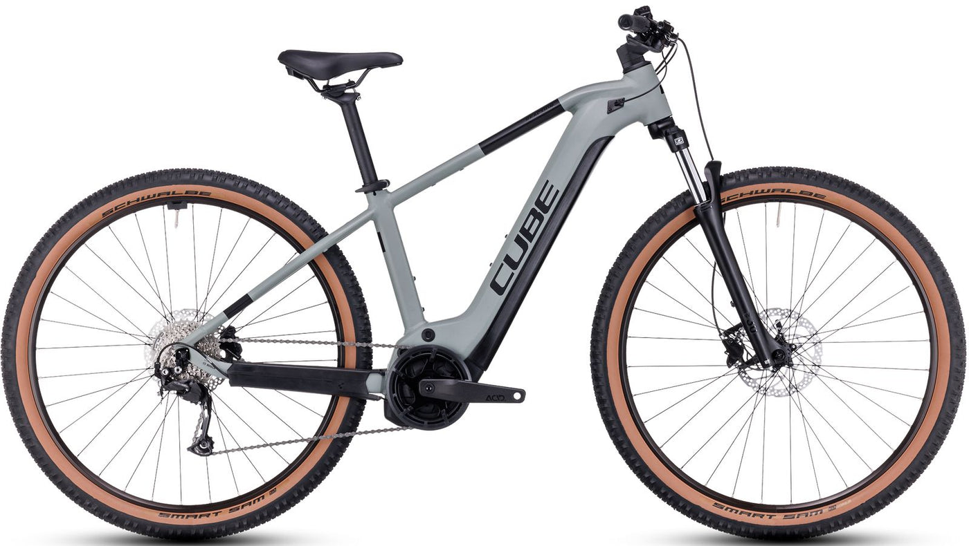Elektrinis dviratis Cube Reaction Hybrid Performance 625 29 swampgrey'n'black 2023-22" / 29 / XL