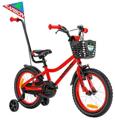 Dviratis Karbon Rocket ALU 16 red-black