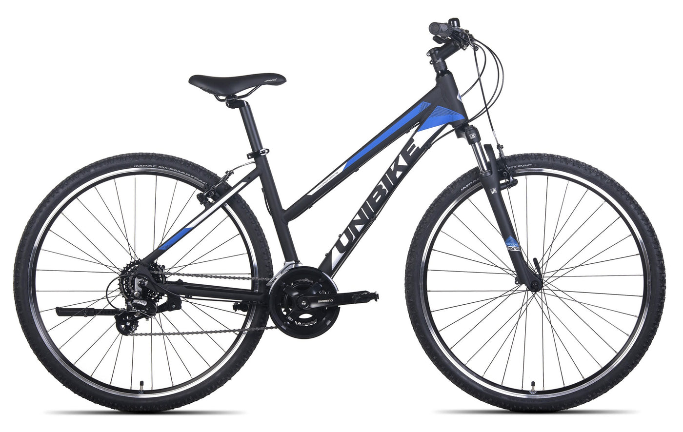 Dviratis UNIBIKE Prime LDS 2022 black-blue-19"