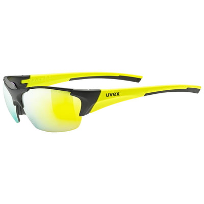 Akiniai Uvex Blaze III black mat yellow / mirror yellow