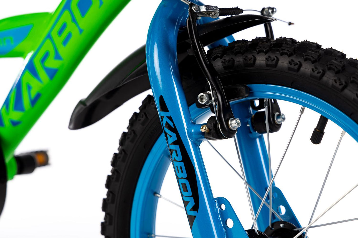 Dviratis Karbon Alvin 18 green-blue