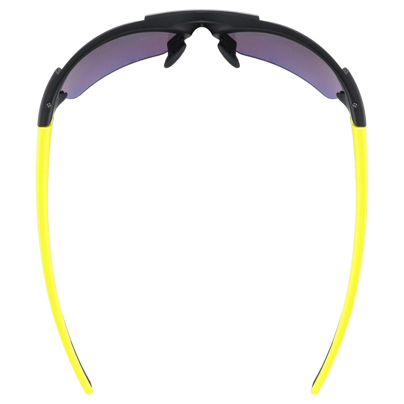 Akiniai Uvex Blaze III black mat yellow / mirror yellow