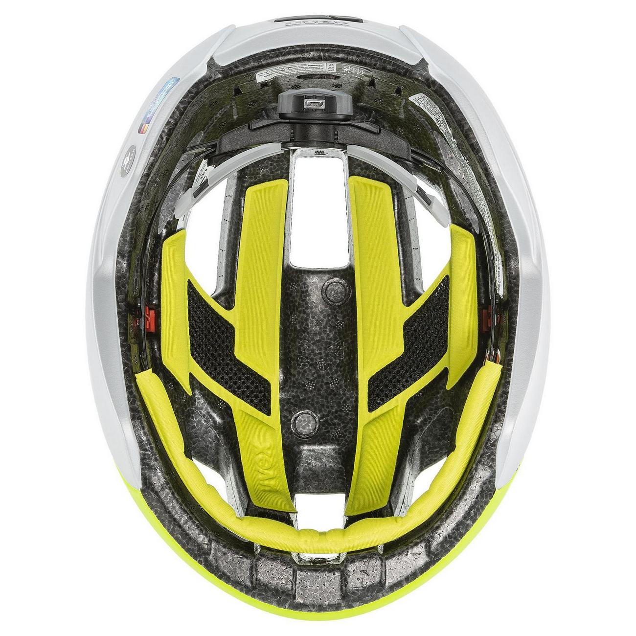 Šalmas Uvex Rise cc Tocsen neon yellow-silver mat-52-56CM