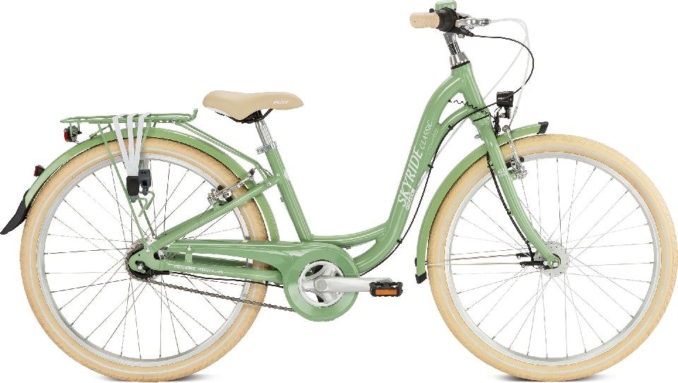 Dviratis PUKY Skyride 24-7 Alu Classic retro green