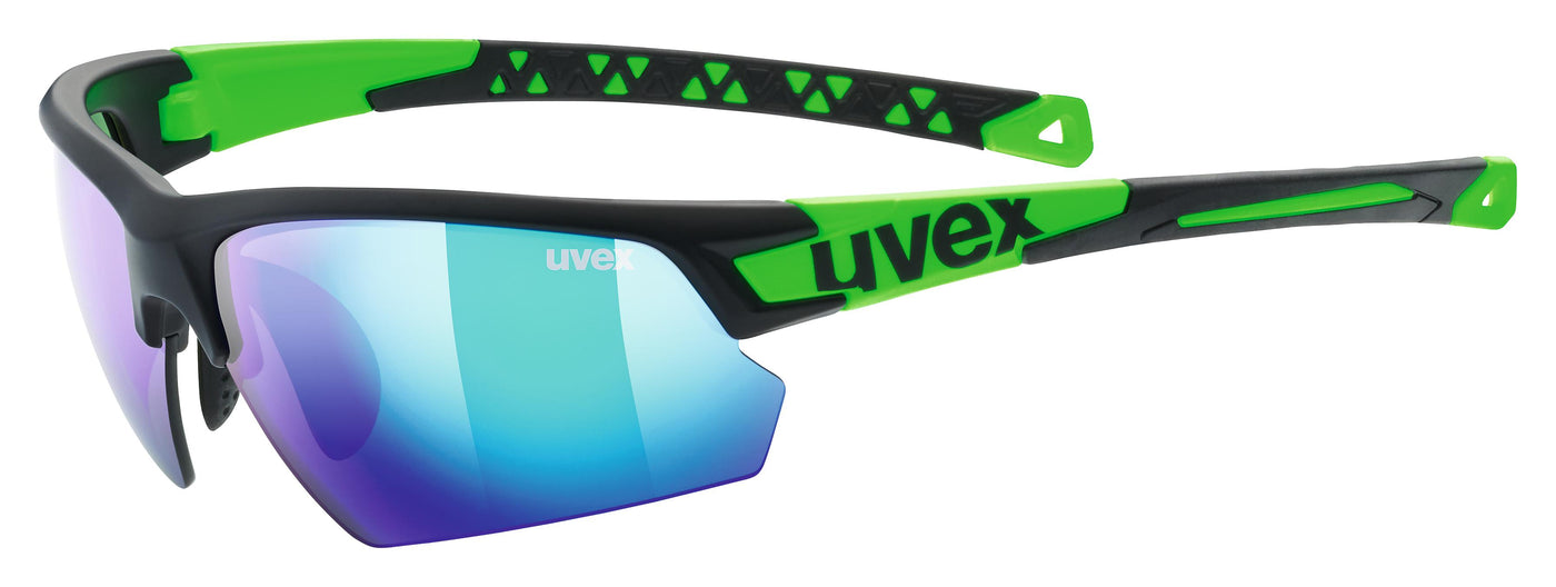 Akiniai Uvex Sportstyle 224 black mat green