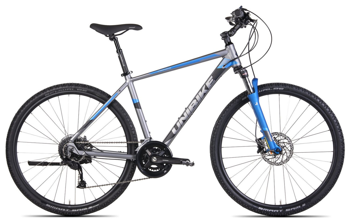 Dviratis UNIBIKE Crossfire GTS 2022 graphite-blue-17"