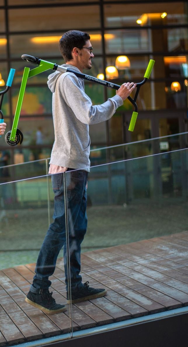 Paspirtukas HyperMotion Evo Stunt green