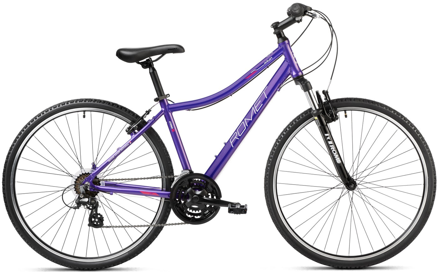 Dviratis Romet Orkan D Lite 28" 2023 violet-pink-19" / L
