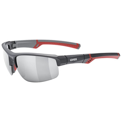 Akiniai Uvex Sportstyle 226 grey red mat / mirror silver